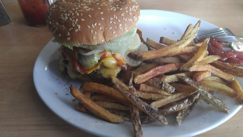 Fully Loaded Burger and Fries